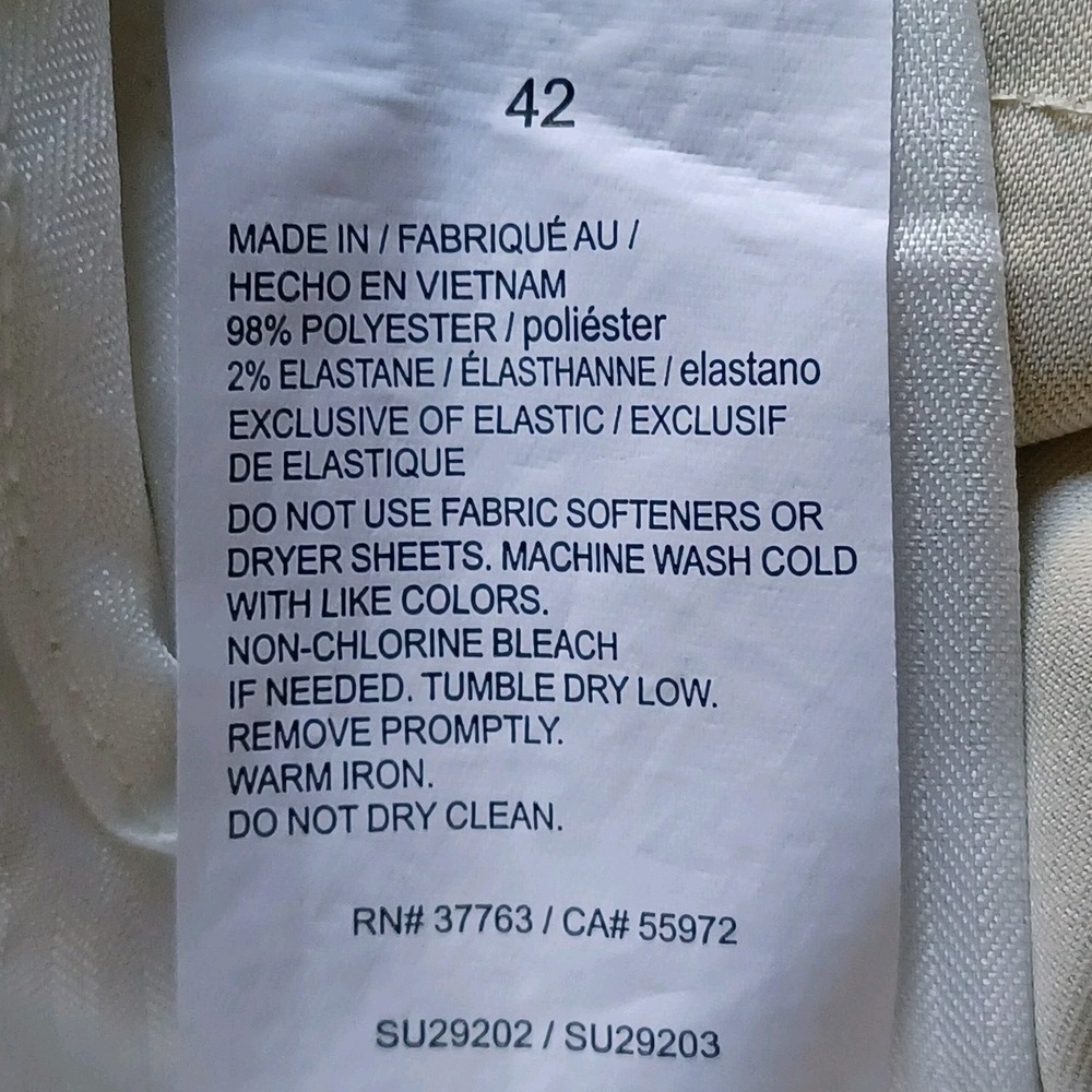 Savane Mens Pleated Flat Front Khaki Shorts Classic Fit Size 42 - Picture 5 of 8